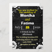 Wedding invitation card  招待状 (正面/裏面)