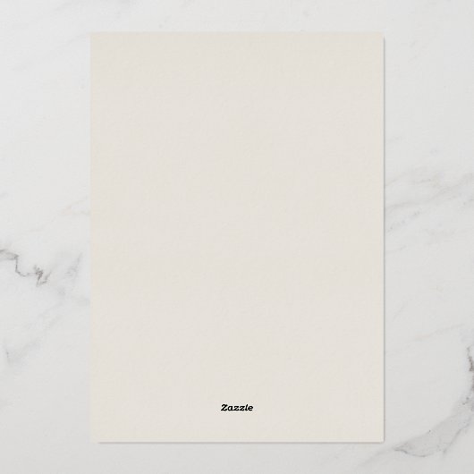 wedding invitation card 箔招待状 (裏面)