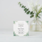 Wedding Invitation Card 2026 Simple Elegant Design エンクロージャーカード (スタンド正面)