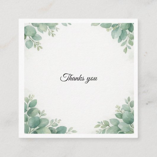 Wedding Invitation Card 2026 Simple Elegant Design エンクロージャーカード (裏面)