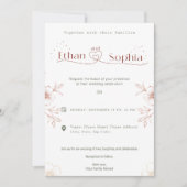 wedding invitation card design online 招待状 (正面)