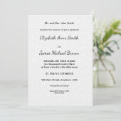 Wedding Invitation Card Elegant Classic Minimal カード (スタンド正面)