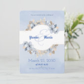 Wedding Invitation Card Save the Date セーブザデート (スタンド正面)