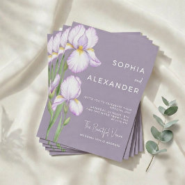 Wedding Invitation "Delicate Irises" 招待状