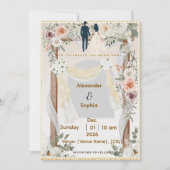 Wedding Invitation | Editable Modern Template 招待状 (正面)