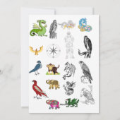 Wedding Invitation Elegant Classic Script Card シーズンカード (裏面)