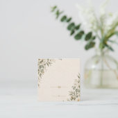Wedding Invitation Elegant European Botanical エンクロージャーカード (スタンド正面)