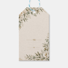 Wedding Invitation Elegant European Botanical ギフトタグ
