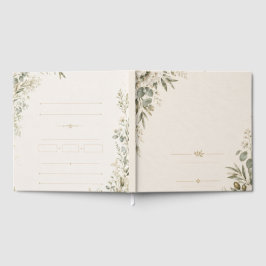 Wedding Invitation Elegant European Botanical ゲストブック