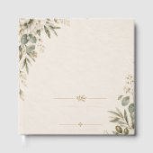 Wedding Invitation Elegant European Botanical ゲストブック (正面)
