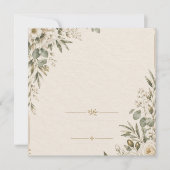 Wedding Invitation Elegant European Botanical サンキューカード (正面)