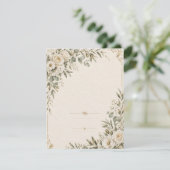 Wedding Invitation Elegant European Botanical 出欠カード (スタンド正面)