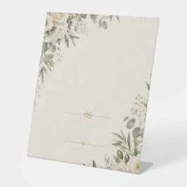 Wedding Invitation Elegant European Botanical 台座サイン