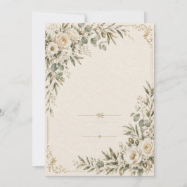Wedding Invitation Elegant European Botanical 招待状