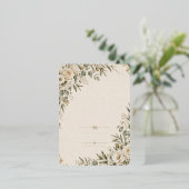 Wedding Invitation Elegant European Botanical 箔招待状 (立ち正面)