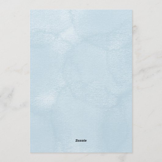 Wedding invitation featuring tropical flowers 招待状 (裏面)