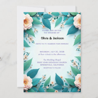Wedding Invitation Floral 招待状