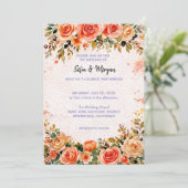 Wedding Invitation Floral 招待状 (スタンド正面)