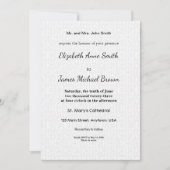 Wedding Invitation Floral Elegant Classic Custom 招待状 (正面)