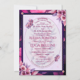 Wedding Invitation Floral Elegant Minimalist 招待状