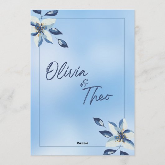 Wedding Invitation / Invitación de boda シーズンカード (裏面)