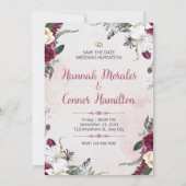 Wedding Invitation Minimal Elegant White Design 招待状 (裏面)