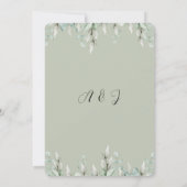 Wedding Invitation minimalist line art couple 招待状 (裏面)