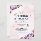 Wedding Invitation Modern Typography Minimal 招待状 (正面)