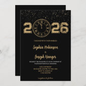 Wedding Invitation new year celebrations  招待状 (正面/裏面)