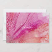 Wedding Invitation Silk Flowers 招待状 (裏面)