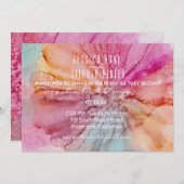 Wedding Invitation Silk Flowers 招待状 (正面/裏面)