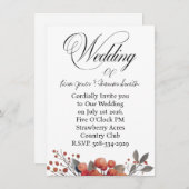 Wedding invitation simple 招待状 (正面/裏面)