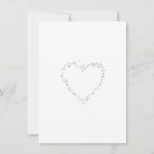 Wedding invitation simple 招待状 (裏面)