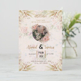 Wedding Invitation Simple Elegant Script Design 招待状
