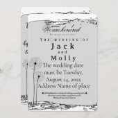 Wedding invitation Simplicity that speaks of luxry 招待状 (正面/裏面)