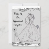 Wedding invitation Simplicity that speaks of luxry 招待状 (裏面)