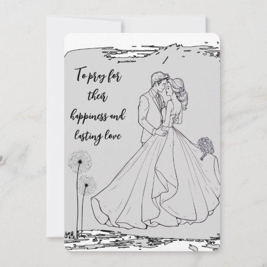 Wedding invitation Simplicity that speaks of luxry 招待状 (裏面)