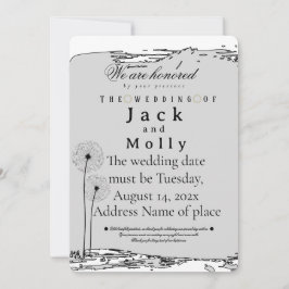 Wedding invitation Simplicity that speaks of luxry 招待状