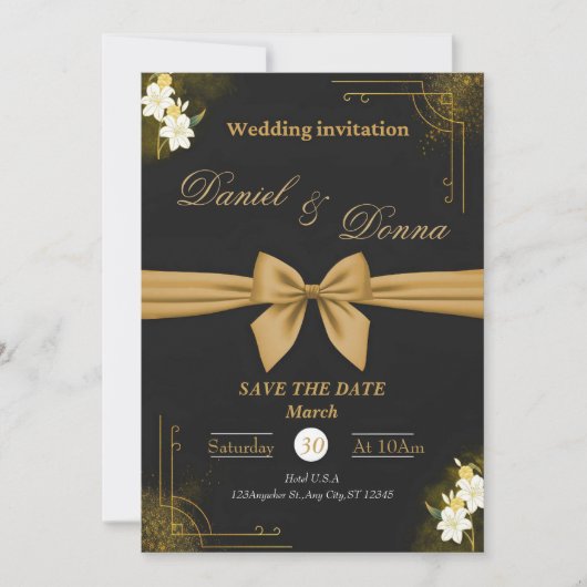Wedding invitation : The best Invitation 招待状 (正面)