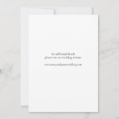 Wedding Invitation Watercolour floral rustic 招待状 (裏面)