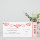 Wedding Invitation, Wedding Ceremony Reception 招待状 (スタンド正面)