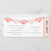 Wedding Invitation, Wedding Ceremony Reception 招待状 (正面)