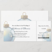 Wedding Invitation, Wedding Stationary, Christmas 招待状 (正面/裏面)