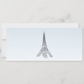 Wedding Invitation, Wedding Stationary, Paris 招待状 (裏面)