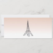 Wedding Invitation, Wedding Stationary, Paris  招待状 (裏面)