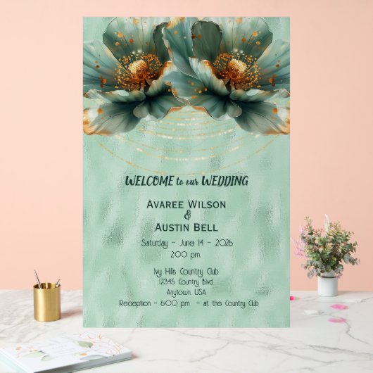 Wedding Invitation Welcome Acrylic Sign アクリルサイン (ウェディング)