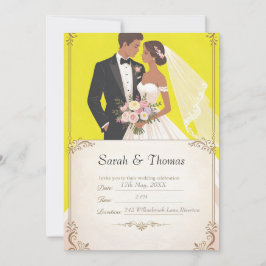 Wedding Invitation with Couple Portrait 招待状
