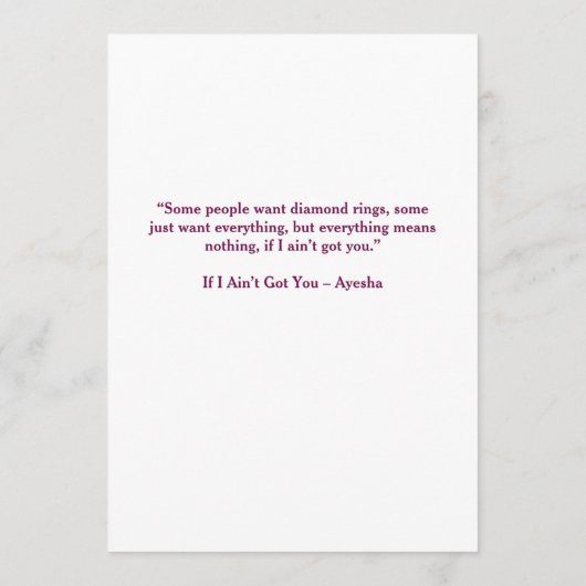 Wedding Invitation with Elegant Greenery and White プログラム (裏面)