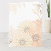  Wedding Invitation with Pastel Floral Design サンキューカード (正面)