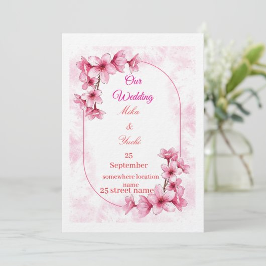 Wedding Invitations 招待状 (スタンド正面)